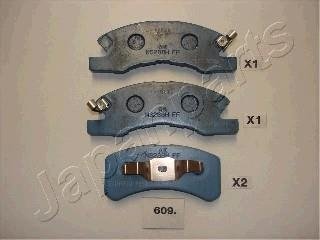 Передні тормозні (гальмівні) колодки japan Parts PA-609AF