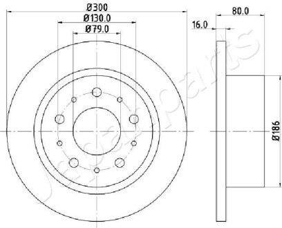 Задний тормозной диск japan Parts DP-0217 на Пежо Боксер