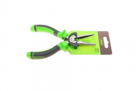 Длинногубцы с зачисткой проводов (6" 160mm) (зелёные) jbm 53976