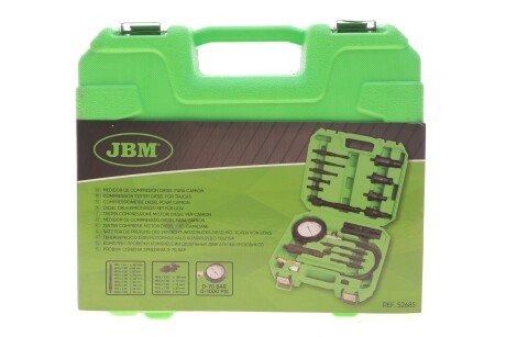 Компрессометр для дизельных двигателей (0-70 Bar) jbm 52685
