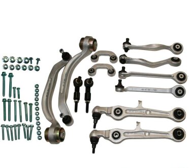 Ремкомплект, поперечный рычаг подвески jp group 1140104010 на Ауди А4 б6