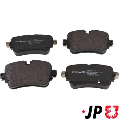 JP GROUP VW Гальмівні колодки задні TOUAREG (CR7, RC8) 3.0 eHybrid 4motion 20-, AUDI A6 C8 (4A2) 45 TFSI Mild Hybrid (не для вуглецево-керамічних гальмівних дисків) 18- JP Group 1163714110 (фото 1)