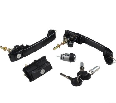 VW К-кт ручек передн.двери с ключами,замками Golf III 91- jp group 1187500410