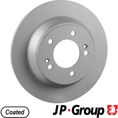 JP GROUP KIA Гальмівний диск задній SOUL II (PS) 1.6 CVVT14-18, HYUNDAI KONA (OS, OSE, OSI) 1.6 T-GDi 20-23 JP group 3663201300