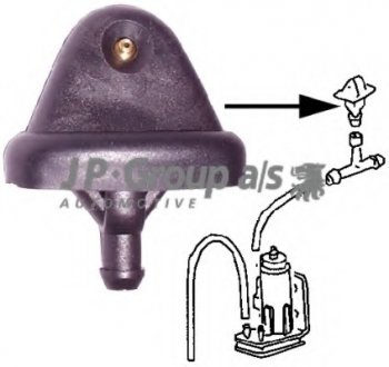 Форсунка омывателя LT/T3/Golf II jp group 1198700100