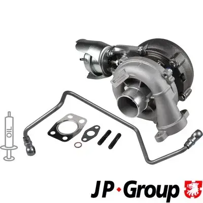 JP GROUP FORD Турбина C-Max,Fiesta,Focus,Fusion 1.6TDCi 02-,Citroen Berlingo,Peugeot 1.6HDi JP group 3117800110