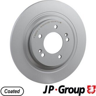 HYUNDAI Диск гальмівний задній KONA (OS, OSE, OSI) EV 18-23, KIA OPTIMA (JF) 1.7 CRDi 15-18 jp group 3663201700 на Киа Оптима jf