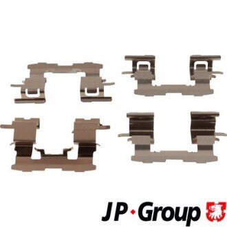 TOYOTA К-т установочный торм. колодок передн. COROLLA / ALLEX (_E12_) 1.4 VVT-i 01-07, PRIUS (_W3_) 1.8 08- jp group 4864003810 на Тойота Приус