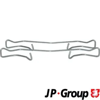 Монтажный к-кт тормозных колодок перед OCTAVIA/CADDY/PASSAT/A6 04- JP group 1163651210