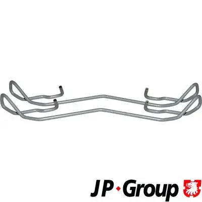 Монтажный к-кт тормозных колодок TRANSIT/MEGANE/FOCUS 02- JP Group 1563650110 (фото 1)