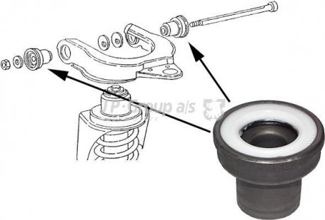 Сайлентблок переднего рычага jp group 1140201000