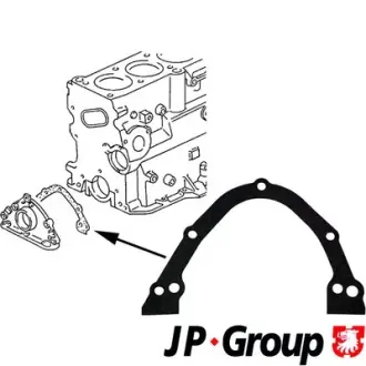 Прокладка, крышка картера (блок-картер двигателя) JP Group 1119100300