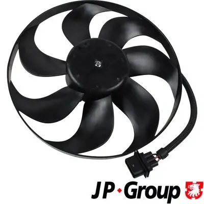 Вентилятор охлаждения Golf IV/Octavia (345mm/100/60W/+AC) JP Group 1199101300 (фото 1)