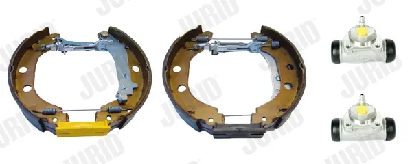 JURID RENAULT KIT EVO Комплект гальмівних колодок задн. (колодки + циліндри) KANGOO (KC0/1_) 1.5 dCi 03- jurid 381365J