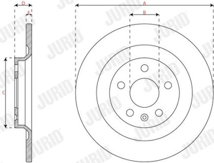 VOLVO диск гальмівний зад. XC40 -21 jurid 563733JC