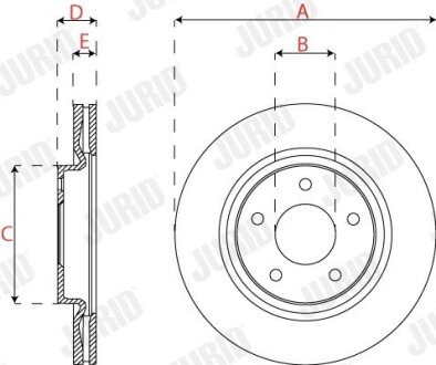 Автозапчасть jurid 563270JC