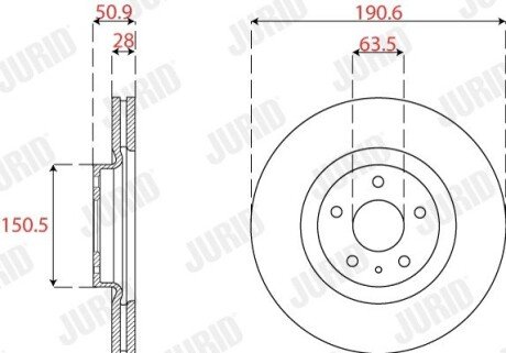 Автозапчастина jurid 563278JC