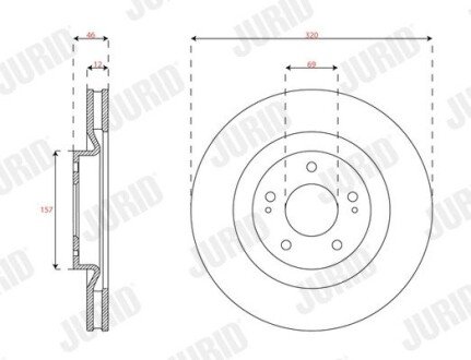 Автозапчастина jurid 563307JC