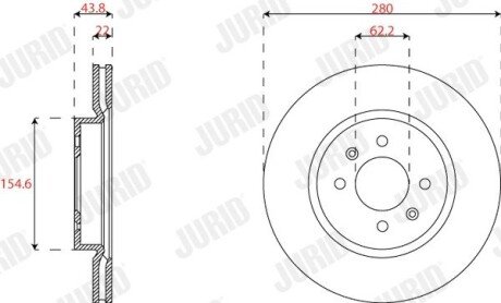 Автозапчасть jurid 563316JC