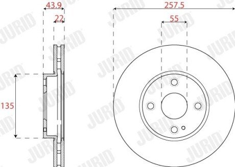 Автозапчасть jurid 563324JC