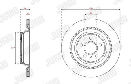 Автозапчастина jurid 563348JC на Мерседес M-Class w166