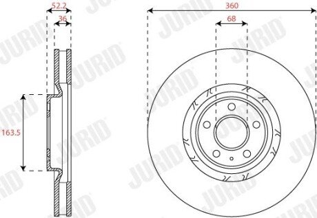 Автозапчастина jurid 563454JC1