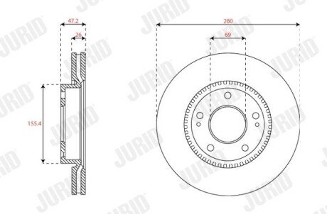 Автозапчастина jurid 563576JC