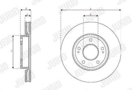 Автозапчастина jurid 563576JC