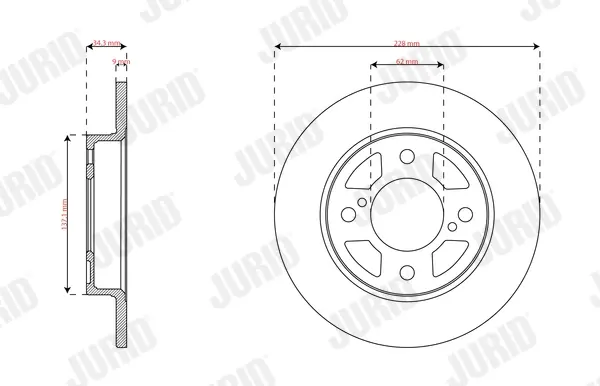 Автозапчасть jurid 563584JC