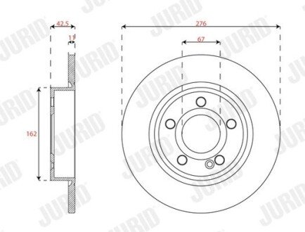 Автозапчастина jurid 563667JC