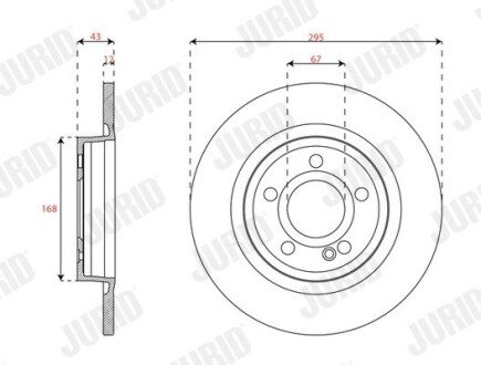 Автозапчасть jurid 563674JC на Мерседес B-Class w247