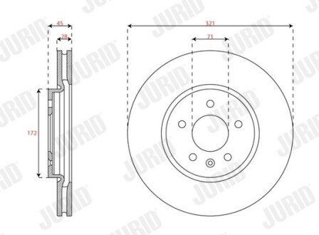 Автозапчастина jurid 563675JC1 на Опель Инсигния б