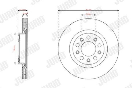 Автозапчасть jurid 563730JC
