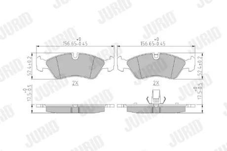 Автозапчасть jurid 571391J Опель Вектра а
