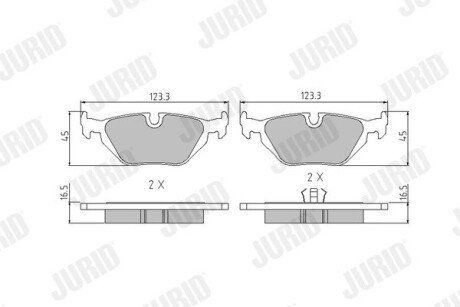 Автозапчасть jurid 571527J на Бмв Е46