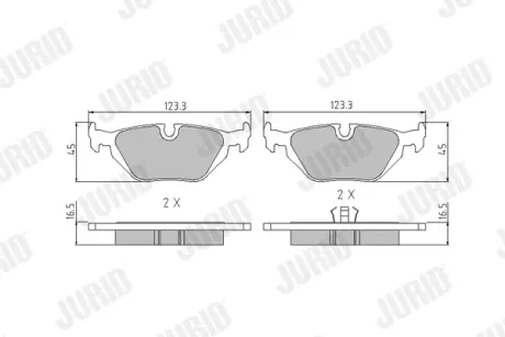 Автозапчасть jurid 571527J Бмв Е46