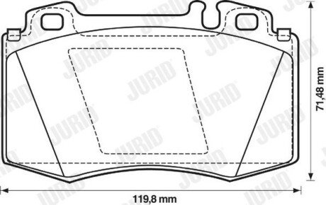 Тормозные колодки jurid 571961J