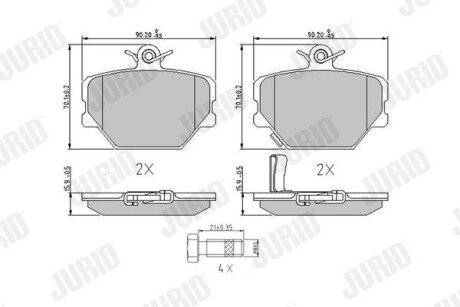 Автозапчастина jurid 571995J на Smart Crossblade