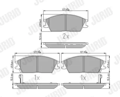 Автозапчасть jurid 572268J Hyundai Гетц