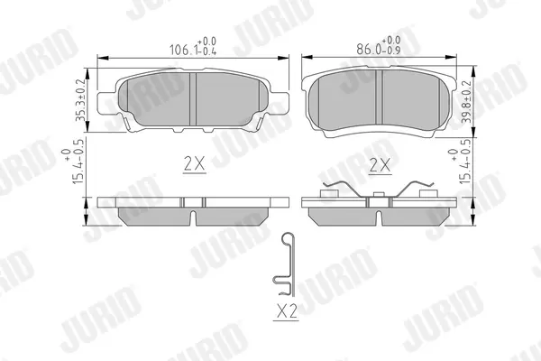 Автозапчасть jurid 572547J