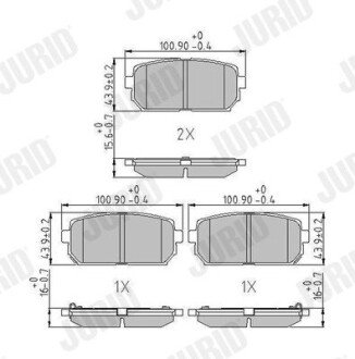 Автозапчастина jurid 572613J на Киа Каренс 2, 3