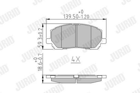 Автозапчасть jurid 572636J на Лексус Rx300