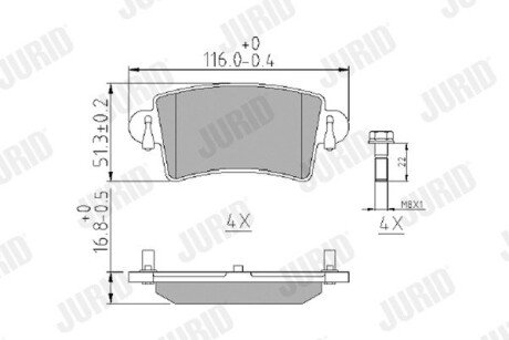 Автозапчастина jurid 573055J