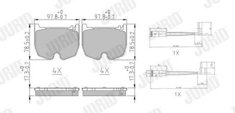 Автозапчастина jurid 573180J на Мерседес SLR-Class R199