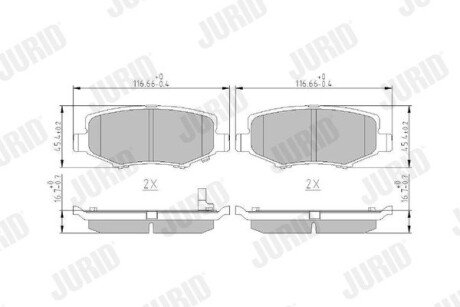 Автозапчастина jurid 573323J на Jeep Wrangler