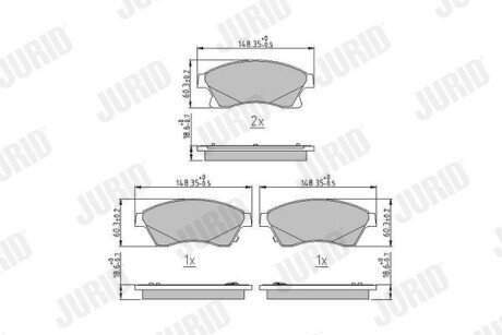 Автозапчасть jurid 573332J на Chevrolet Aveo т300