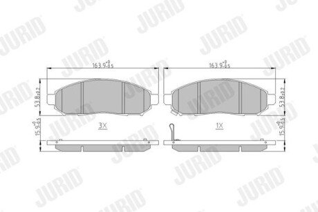 Автозапчасть jurid 573431J на Ниссан Патфайндер r51