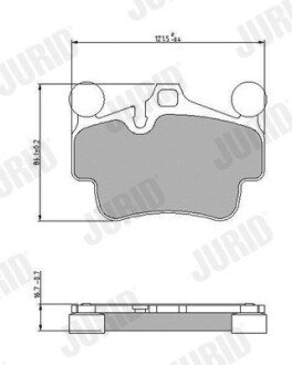 Автозапчасть jurid 573650J на Porsche 911