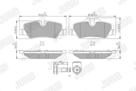 Автозапчасть jurid 573763J MINI