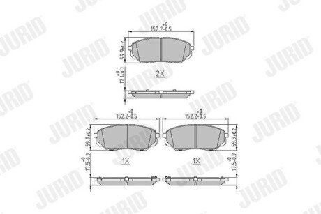 Автозапчасть jurid 573782J на Киа Соренто прайм